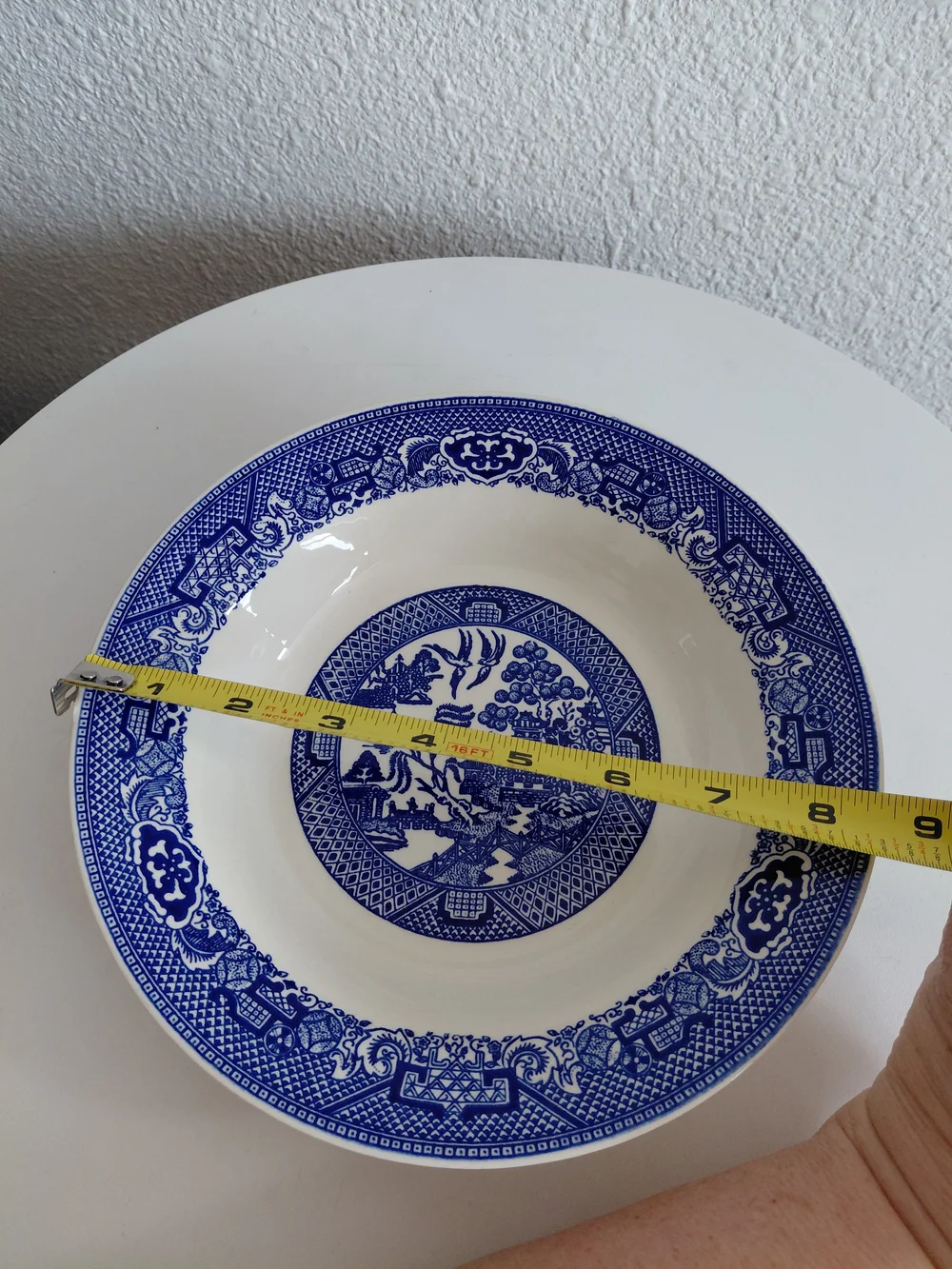 Vtg Willow Ware Royal China Royal Ironstone 2 Matched Dinner Plates